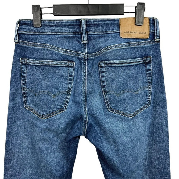 American Eagle Airflex Jeans Men's 29x32 (Measure 29x31) Cotton Elastane Blend - Picture 4 of 7